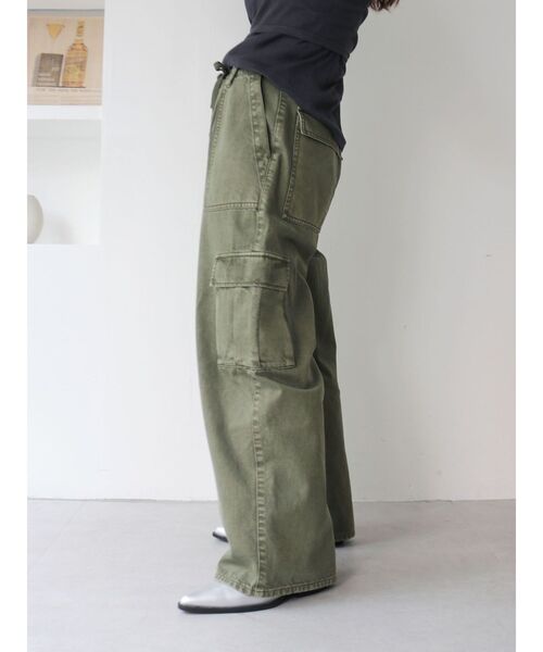 Ungrid(アングリッド)の「ウォッシュデザインカーゴパンツ(その他パンツ・レディース・ブラウン/カーキ・SMALL/MEDIUM)」の5枚目の写真