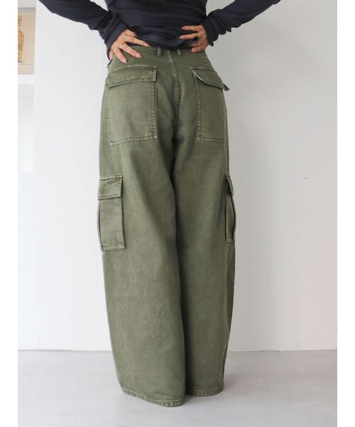 Ungrid(アングリッド)の「ウォッシュデザインカーゴパンツ(その他パンツ・レディース・ブラウン/カーキ・SMALL/MEDIUM)」の6枚目の写真