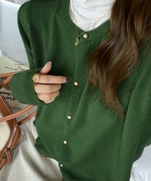 Miniministore（ミニミニストア）の「金ボタンショートニットカーディガン韓国風（カーディガン/ボレロ）」