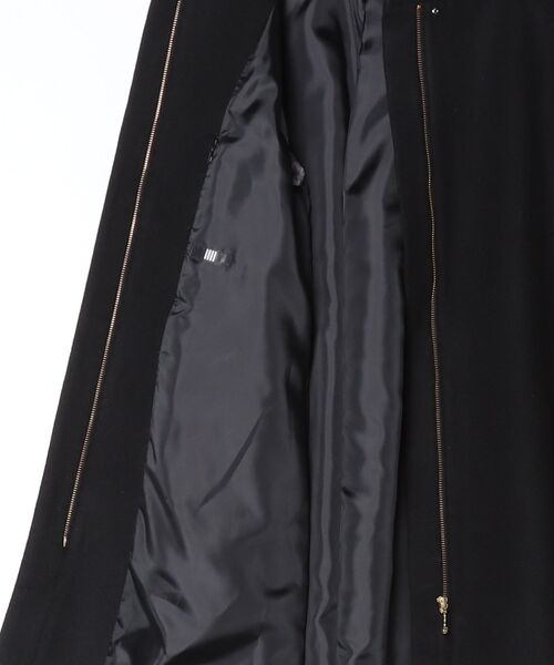SUIT SELECT(スーツセレクト)の「スタンドカラーテントシルエットコート(チェスターコート・レディース・ブラック・SMALL/MEDIUM/LARGE)」の19枚目の写真