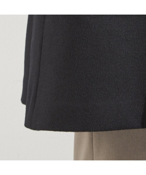 SUIT SELECT(スーツセレクト)の「スタンドカラーテントシルエットコート(チェスターコート・レディース・ブラック・SMALL/MEDIUM/LARGE)」の11枚目の写真