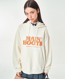 MAINBOOTH（メインブース）の「Original Logo Hood T-shirt(CREAM)（パーカー）」