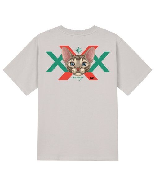 KAN6312(カン6312)の「KTC0035 スフィンクスエックス 半袖Tシャツ - ベージュ(Tシャツ/カットソー・メンズ・その他・LARGE/MEDIUM/SMALL/X-LARGE)」の1枚目の写真