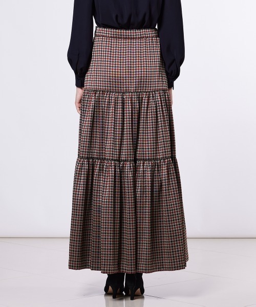 Sov.（ソブ）の「千鳥柄 ティアードスカート（スカート・レディース・チェック・36/38）」の5枚目の写真