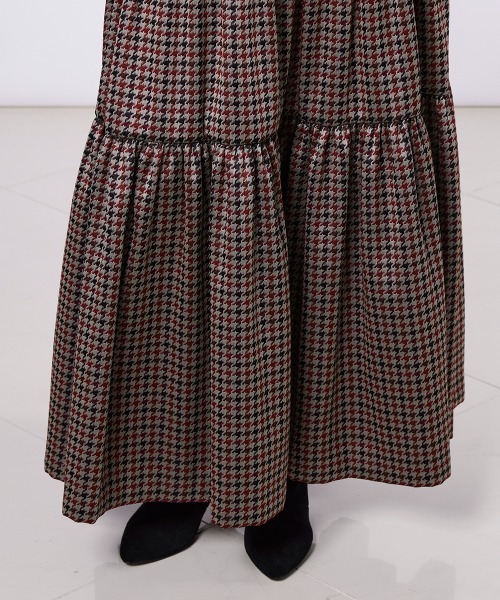 Sov.（ソブ）の「千鳥柄 ティアードスカート（スカート・レディース・チェック・36/38）」の9枚目の写真