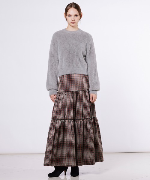 Sov.（ソブ）の「千鳥柄 ティアードスカート（スカート・レディース・チェック・36/38）」の12枚目の写真