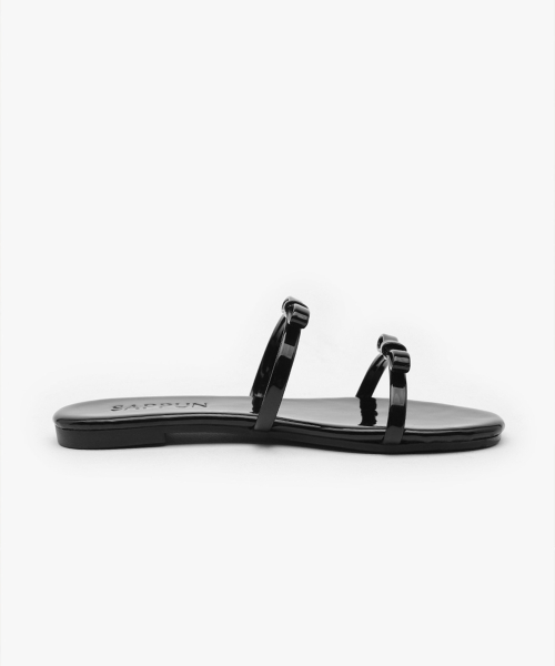 SAPPUN（サプン）の「Terroshoe リボン ストラップ スリッパ (1cm)（サンダル・レディース・ホワイト/ブラック/ベージュ/レッド/シルバー/アイボリー/ライトイエロー/ライトピンク・25cm/25.5cm/22.5cm/23cm/23.5cm/24.5cm/24cm）」の12枚目の写真