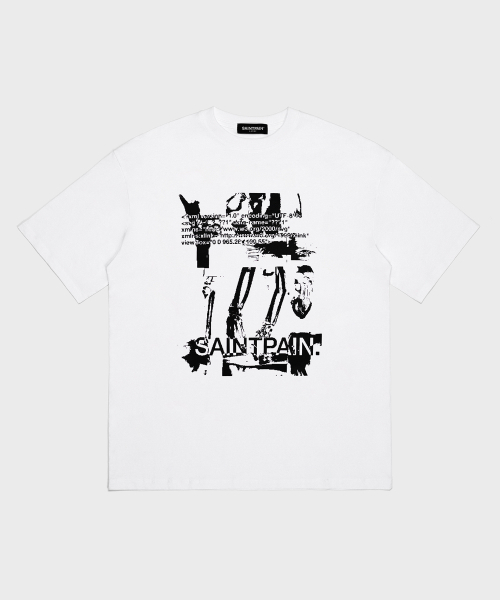 SAINTPAIN(セイントペイン)の「SPラジオグラフ 半袖Tシャツ ホワイト(Tシャツ/カットソー・メンズ・その他・MEDIUM/LARGE)」の1枚目の写真