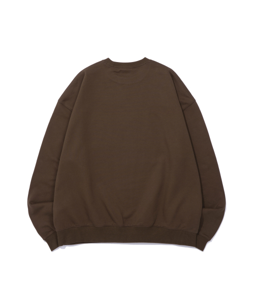 TWISTED CREWNECK BROWN（スウェット）｜EXTRAORDINARY（エクストラ 