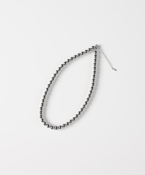 Right-on（ライトオン）の「Right-on Basic(ライトオンベーシック)【レディース】ボールチェーンネックレス（ネックレス・レディース・シルバー・ONE SIZE）」の7枚目の写真