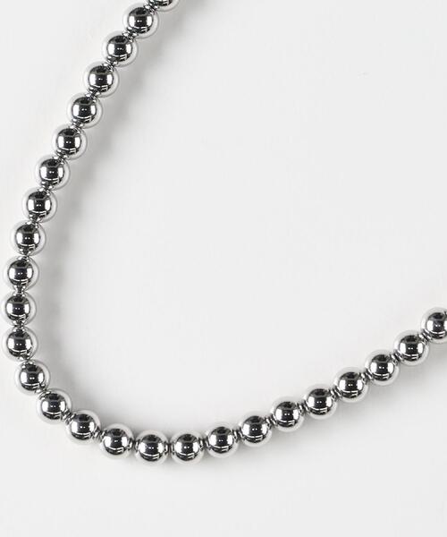 Right-on（ライトオン）の「Right-on Basic(ライトオンベーシック)【レディース】ボールチェーンネックレス（ネックレス・レディース・シルバー・ONE SIZE）」の6枚目の写真