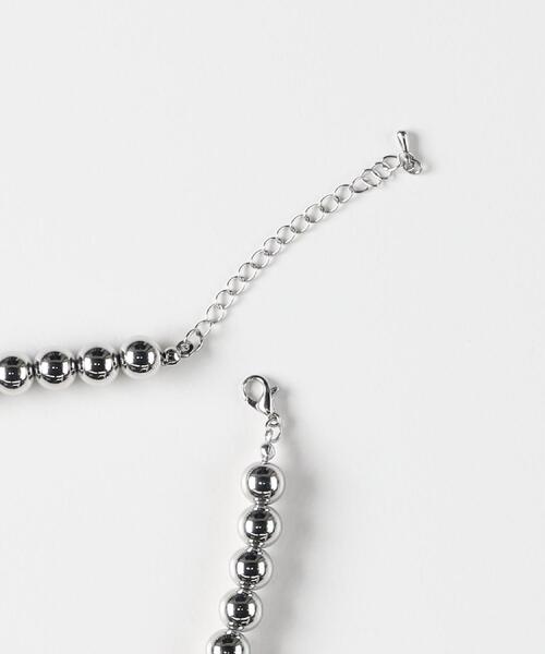 Right-on（ライトオン）の「Right-on Basic(ライトオンベーシック)【レディース】ボールチェーンネックレス（ネックレス・レディース・シルバー・ONE SIZE）」の5枚目の写真