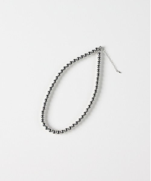 Right-on（ライトオン）の「Right-on Basic(ライトオンベーシック)【レディース】ボールチェーンネックレス（ネックレス・レディース・シルバー・ONE SIZE）」の2枚目の写真