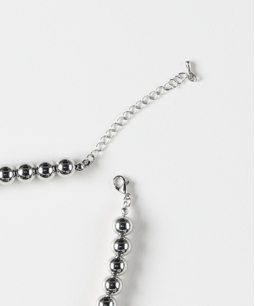 Right-on（ライトオン）の「Right-on Basic(ライトオンベーシック)【レディース】ボールチェーンネックレス（ネックレス・レディース・シルバー・ONE SIZE）」の3枚目の写真