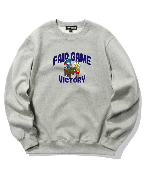 TRIPSHION(トリップション)の「フェアゲームフレンズグラフィッククルーネック - グレー(スウェット・メンズ・その他・LARGE/MEDIUM/X-LARGE)」の1枚目の写真