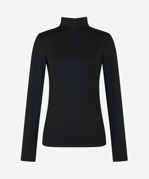 LORDLOAR(ロードロアル)の「スリムジッパーカラーネックTシャツブラック(ポロシャツ・レディース・その他・LARGE/SMALL/MEDIUM)」の4枚目の写真