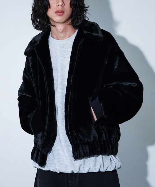 MDR(エムディアール)の「『ファーボンバージャケット』(ブルゾン・メンズ・ブラック/チャコール・M/L)」の1枚目の写真