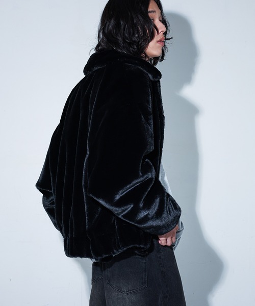 MDR(エムディアール)の「『ファーボンバージャケット』(ブルゾン・メンズ・ブラック/チャコール・M/L)」の5枚目の写真
