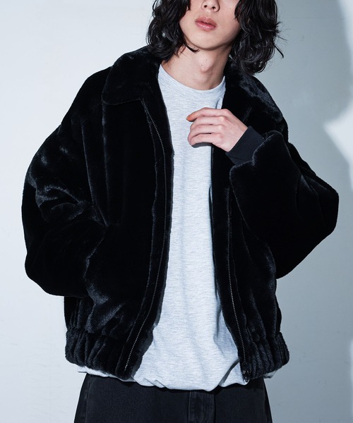 MDR(エムディアール)の「『ファーボンバージャケット』(ブルゾン・メンズ・ブラック/チャコール・M/L)」の3枚目の写真