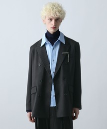 メンズのテーラードジャケット（ストライプ柄）ファッション通販