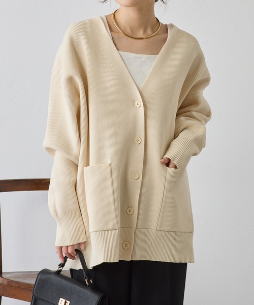 PUAL CE CIN(ピュアルセシン)の「【WEB限定】スポンディッシュカーディガン(カーディガン/ボレロ・レディース・ネイビー/オフホワイト/グレー・FREE)」の13枚目の写真