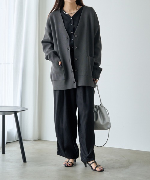 PUAL CE CIN(ピュアルセシン)の「【WEB限定】スポンディッシュカーディガン(カーディガン/ボレロ・レディース・ネイビー/オフホワイト/グレー・FREE)」の20枚目の写真