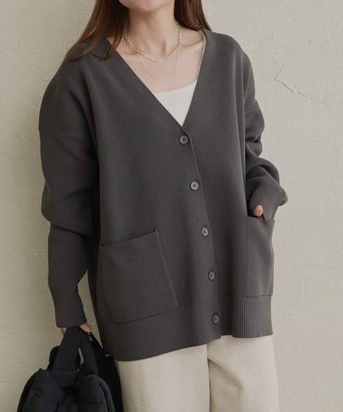 PUAL CE CIN(ピュアルセシン)の「【WEB限定】スポンディッシュカーディガン(カーディガン/ボレロ・レディース・ネイビー/オフホワイト/グレー・FREE)」の22枚目の写真