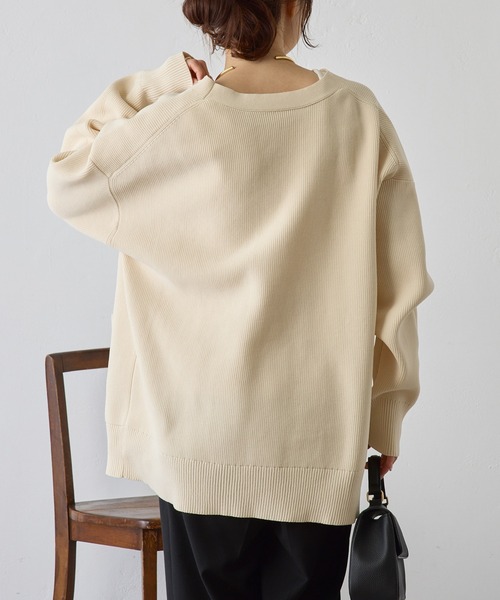 PUAL CE CIN(ピュアルセシン)の「【WEB限定】スポンディッシュカーディガン(カーディガン/ボレロ・レディース・ネイビー/オフホワイト/グレー・FREE)」の14枚目の写真