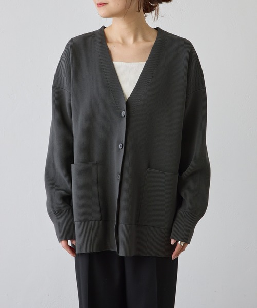 PUAL CE CIN(ピュアルセシン)の「【WEB限定】スポンディッシュカーディガン(カーディガン/ボレロ・レディース・ネイビー/オフホワイト/グレー・FREE)」の6枚目の写真