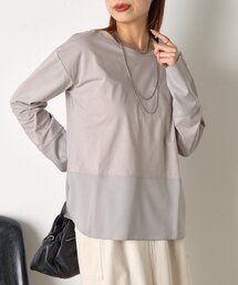 Jena espace merveilleux | 【重ね着で活躍】裾切替カットソー(Tシャツ/カットソー)