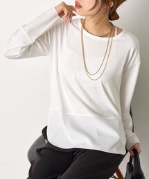 Jena espace merveilleux | 【重ね着で活躍】裾切替カットソー(Tシャツ/カットソー)