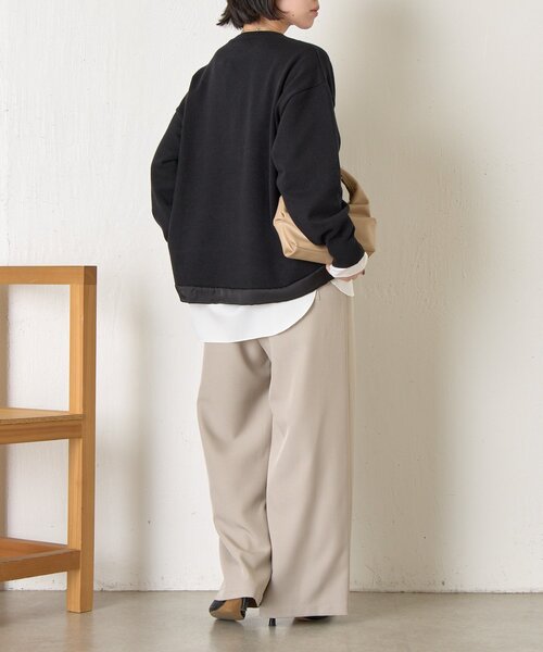 Jena espace merveilleux(ジェナ エスパスメルヴェイユ)の「【重ね着で活躍】裾切替カットソー(Tシャツ/カットソー・レディース・ブラック/グレー/オフホワイト・FREE)」の18枚目の写真