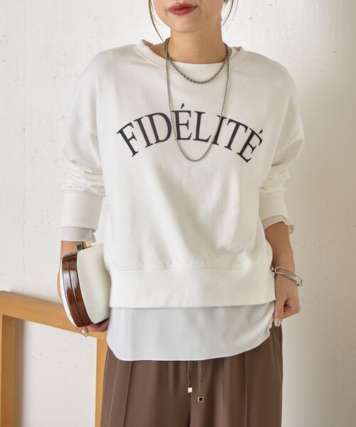 Jena espace merveilleux(ジェナ エスパスメルヴェイユ)の「【重ね着で活躍】裾切替カットソー(Tシャツ/カットソー・レディース・ブラック/グレー/オフホワイト・FREE)」の19枚目の写真