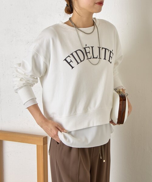 Jena espace merveilleux(ジェナ エスパスメルヴェイユ)の「【重ね着で活躍】裾切替カットソー(Tシャツ/カットソー・レディース・ブラック/グレー/オフホワイト・FREE)」の20枚目の写真