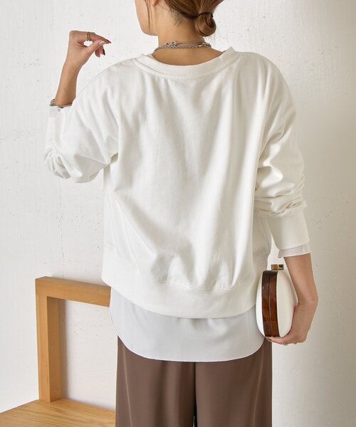 Jena espace merveilleux(ジェナ エスパスメルヴェイユ)の「【重ね着で活躍】裾切替カットソー(Tシャツ/カットソー・レディース・ブラック/グレー/オフホワイト・FREE)」の21枚目の写真