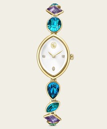SWAROVSKI（スワロフスキー）の「【公式】【スワロフスキー】Gema ウォッチ, クリスタルを使ったブレスレット, ゴールド系, ゴールドトーン仕上げ（アナログ腕時計）」