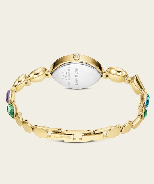 SWAROVSKI(スワロフスキー)の「【公式】【スワロフスキー】Gema ウォッチ, クリスタルを使ったブレスレット, ゴールド系, ゴールドトーン仕上げ(アナログ腕時計・レディース・マルチ・ONE SIZE)」の3枚目の写真