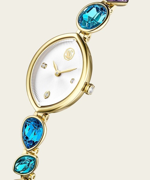 SWAROVSKI(スワロフスキー)の「【公式】【スワロフスキー】Gema ウォッチ, クリスタルを使ったブレスレット, ゴールド系, ゴールドトーン仕上げ(アナログ腕時計・レディース・マルチ・ONE SIZE)」の4枚目の写真