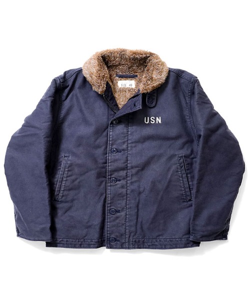 HOUSTON(ヒューストン)の「HOUSTON N-1(USED MODEL)(ミリタリージャケット・メンズ・ブラック/タン/ネイビー/オリーブドラブ・44/42/38/40)」の4枚目の写真