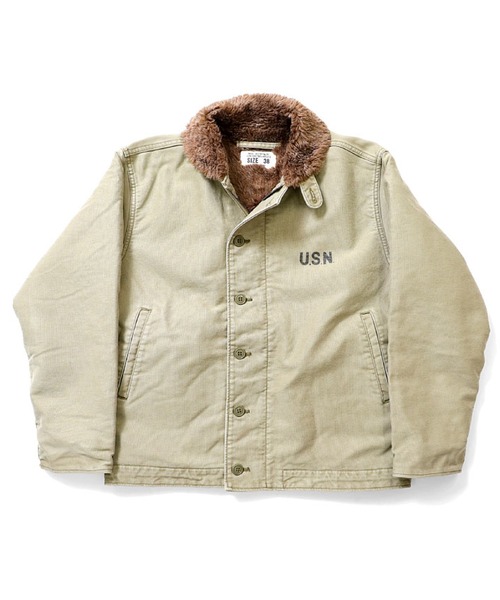 HOUSTON(ヒューストン)の「HOUSTON N-1(USED MODEL)(ミリタリージャケット・メンズ・ブラック/タン/ネイビー/オリーブドラブ・44/42/38/40)」の3枚目の写真
