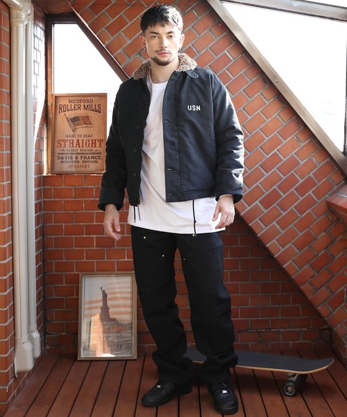 HOUSTON(ヒューストン)の「HOUSTON N-1(USED MODEL)(ミリタリージャケット・メンズ・ブラック/タン/ネイビー/オリーブドラブ・44/42/38/40)」の22枚目の写真