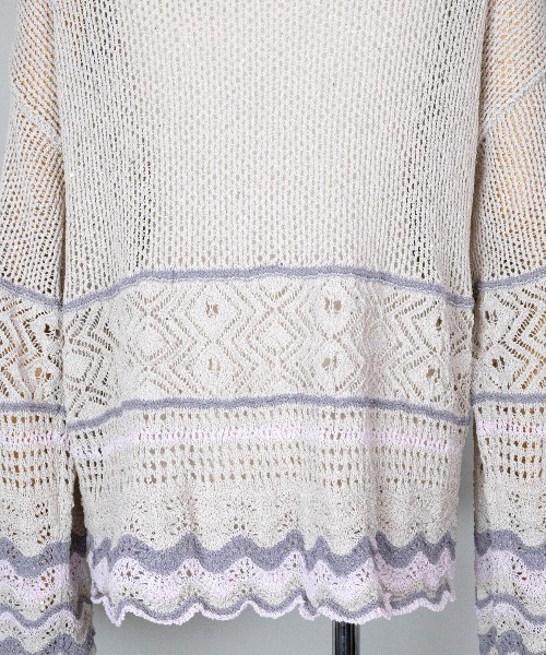 rurumu:（ルルムウ）の「rurumu:/ルルムウ/collage granny cardigan（カーディガン/ボレロ・レディース・グレー/ブラック/ベージュ・F）」の14枚目の写真