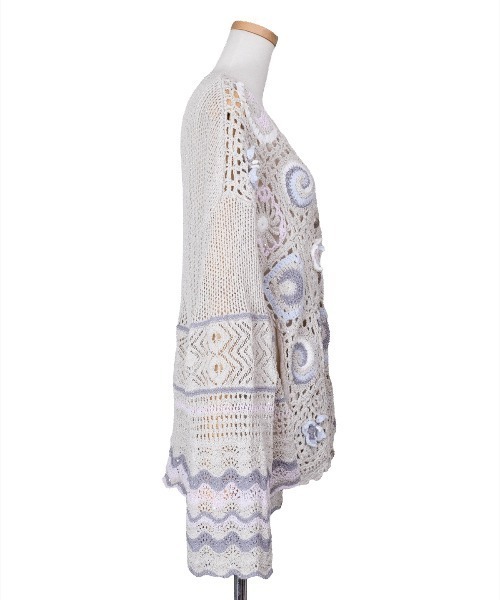 rurumu:（ルルムウ）の「rurumu:/ルルムウ/collage granny cardigan（カーディガン/ボレロ・レディース・グレー/ブラック/ベージュ・F）」の15枚目の写真