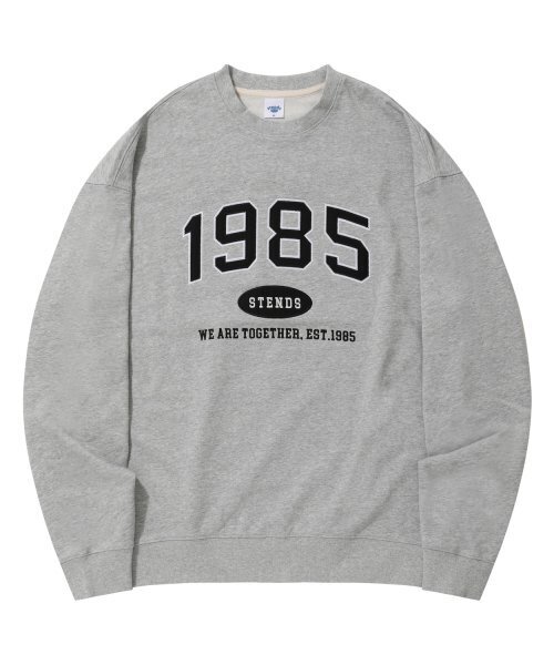 STENDS（ステンズ）の「[M~4XL] オリジナル1985クルーネック_グレー-ブラック（スウェット・レディース・その他・XX-LARGE/XXX-LARGE/LARGE/MEDIUM/X-LARGE/XXXX-LARGE）」の6枚目の写真