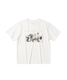 eastserviceshop（イーストサービスショップ）の「Human Gallery Short Sleeve T-Shirt - Off White（Tシャツ/カットソー）」