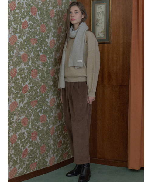 AVANT-G(アバン)の「Corduroy Crop Banding Pants - BROWN(その他パンツ・レディース・クリーム/ブラウン・FREE)」の9枚目の写真