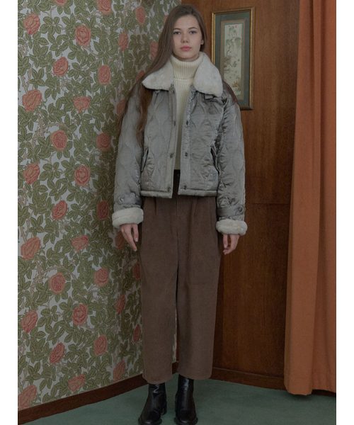 AVANT-G(アバン)の「Corduroy Crop Banding Pants - BROWN(その他パンツ・レディース・クリーム/ブラウン・FREE)」の5枚目の写真