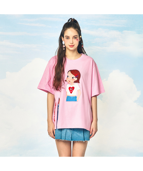 YOUK SHIM WON(ユクシムウォン)の「サイドスリットTシャツ F リア(Tシャツ/カットソー・レディース・その他・FREE)」の2枚目の写真