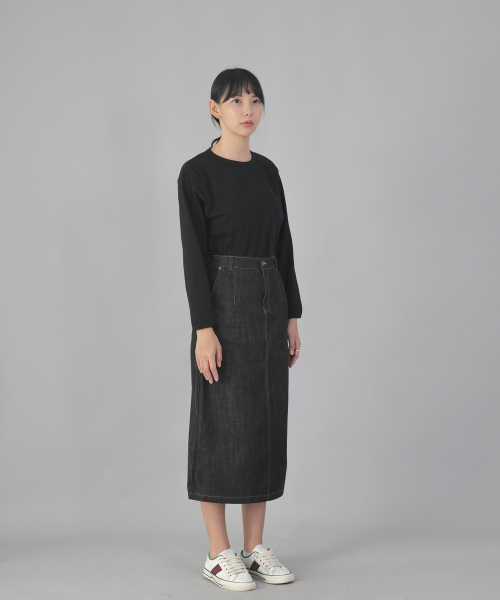 SAINTCREW(セントクルー)の「Pラインデニムロングスカート LLS-1309 ブラックデニム(スカート・レディース・その他・MEDIUM/LARGE/X-LARGE)」の2枚目の写真