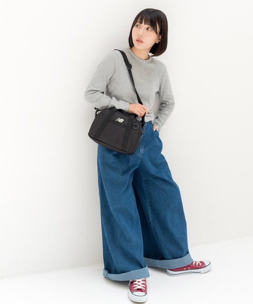 NEW BALANCE(ニューバランス)の「2WAY ミニボストン ショルダー NewBalance(ショルダーバッグ・レディース・ブラック/グレー・FREE)」の4枚目の写真